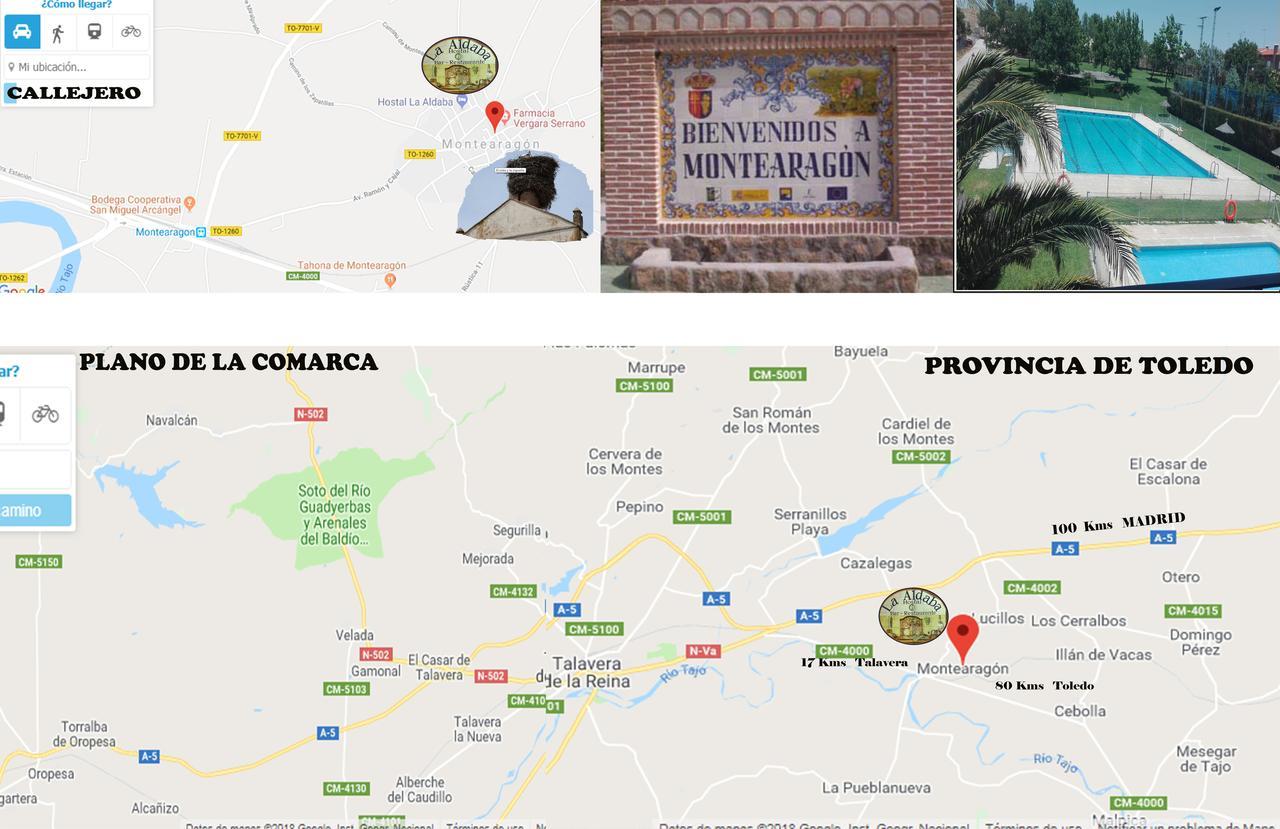 Hostal La Aldaba Hotell Montearagon Exteriör bild